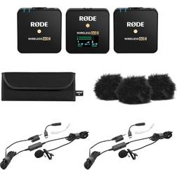 Rode Wireless GO II Compact Mic System w/2x Tx, w/Turnstile Audio TASL100 Lav Mic