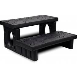 vidaXL Black Spa Steps