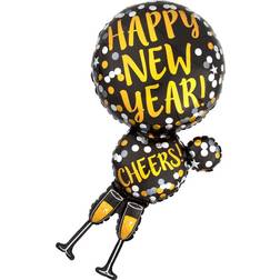Amscan Happy New Year Ballon Folie