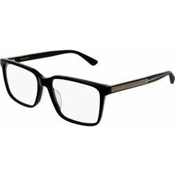 Gucci GG0385OA Asian Fit 001 55 Briller Mænd Black 55mm