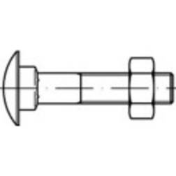 Toolcraft TO-5448315 Runde, flade skruer M8 Firkant DIN 603