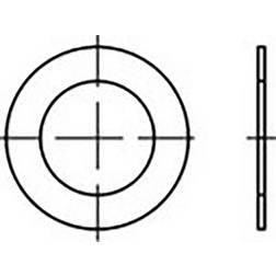 Toolcraft Pasring 60 mm 75 mm Staal 500 stuk(s) TO-6864816