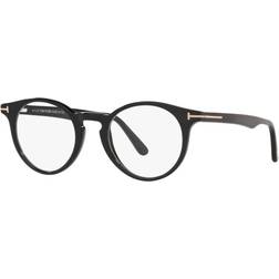 Tom Ford FT5557-B Blu-Light Block 001 da Vista Neri per Uomo (Solo Montatura)