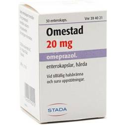 Omestad Enterokapsel, Hård 20mg 30 st Kapsel