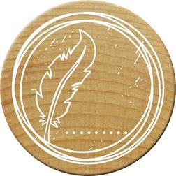 Efco COLOP SELLO EXLIBRIS WOODIES STAMP DISEÑO PLUMA ESCOLAR 34x34x34 Cms