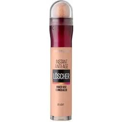 Maybelline New York Maskeringspenna, omedelbar anti-age effekt concealer, radergummi med mikroradering applikator, nr 121 Light Honey, 6,8 ml