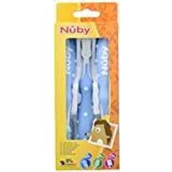 Nuby Nèby Tandbørste Sæt i 3 Step Blå