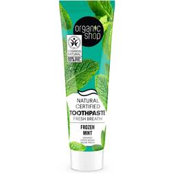 Organic Shop Toothpaste Fresh Breath Frozen Mint 100