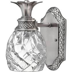 Hinkley LED-vägglampa Plantation, nickel Väggarmatur