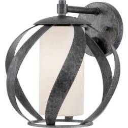 Elstead Lighting Blacksmith Væglampe Sort Hvid 1 Lyskilde Vægarmatur