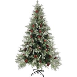 vidaXL Illuminated Green/White Julgran 120cm