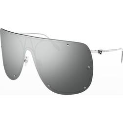 Alexander McQueen Solbriller AM0313S - Silver