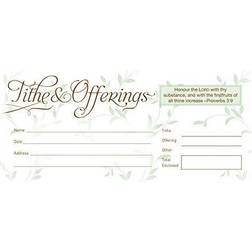 Tithe & Offerings (Proverbs 3:9) 52 Envelopes, Bill size