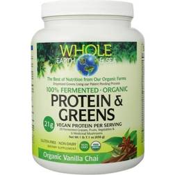 Natural Factors Whole Earth & Sea Fermented Organic Protein & Greens Vanilla Chai