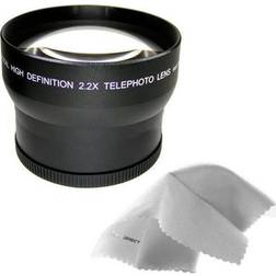 Sony HDR-V1U 2.2x High Definition Telephoto Lens 72mm Made + Stepping Ring 62-72mm + Nwv Micro Fiber Cleaning