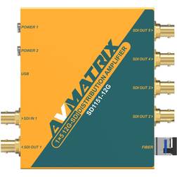 AV MATRIX SD1151-12G 1x5 12G-SDI Reclocking Distribution Amplifier