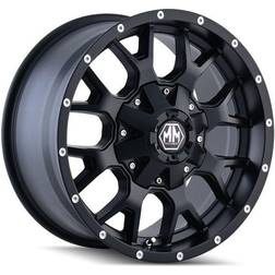 Mayhem Warrior 8015 Matte Black 17x9 6x5.5/6x135 ET18 CB106