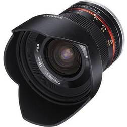 Samyang 12mm F2.0 NCS CS Ultra Wide Angle Lens for Micro 4/3 Cameras, Black