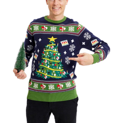 Jule Sweaters Christmas Tree Sweater Unisex - Navy