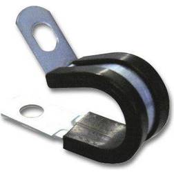 Rubber Lined P Clips 6mm Pack of 2