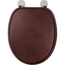 Croydex Flexi-Fix Davos Top Bottom Fix Toilet Seat, Pine