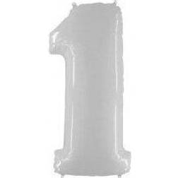 Grabo Jumbo Number 1 White Balloon