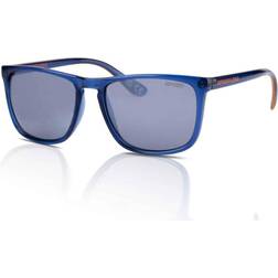 Superdry Shockwave 185 Blue-Black/Silver Flash Lens