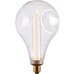 VINTAGE LED Filament Light Bulb CLEAR GLASS E27 Screw 2.5W XL 243mm Dimple Lamp