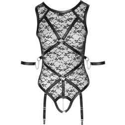 Cottelli Collection Straps-Body aus Spitze mit Mattlook-Details