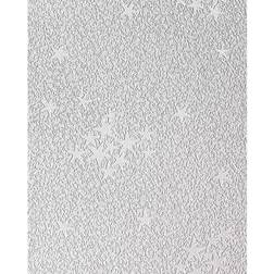 EDEM 533-30 luminous stars kids ceiling wall vinyl wallpaper white light grey