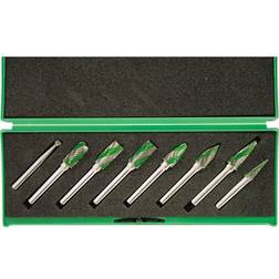 York Speedway Dual Cut Carbide Burr Set 6MM Shank 8-Pce