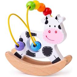 Uber Kids Bigjigs Toys Rocking Bead Frame (Cow)