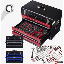 Arebos Tool box incl. 172 pcs Red