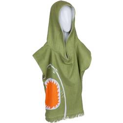 Sunnylife Poncho Håndklæde Børn Shark Attack Grøn