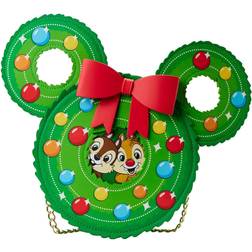 Loungefly Bolsa Disney Chip y Dale Figural Wreath bolso de mano Bolsas y Mochilas LFWDTB2679