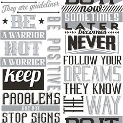 Noordwand Noordwand Wallpaper Friends & Coffee Words and Letters Black and White