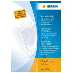 Herma protective pocket for 63 x 90 mm transparent (pack of 25)