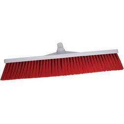 SYR Hygiene Broom Head Soft Bristle Red L868