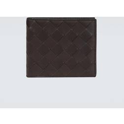 Bottega Veneta Intrecciato Leather Billfold Wallet - Brown