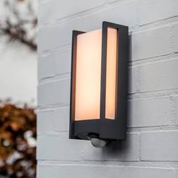 Lutec LED-utomhusvägglampa Qubo Väggarmatur