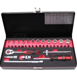 Tecos 1/4" 36DELE T-0636M Hylsnyckel