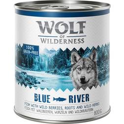 Wolf of Wilderness Adult 6 x 800 g Umido Single Protein Per Cane - Blue River