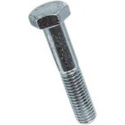 Bolt M24x100 Elforzinket DIN 931. 6kt delgevind Stål 8.8