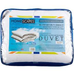 Homescapes 4.5 Tog Super Microfibre Duvet - White