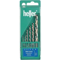 Heller 17735 D HSS Metal-spiralbor-sæt 6 dele 2 mm, 3 mm, 4 mm, 5 mm, 6 mm