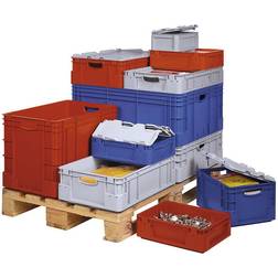 Industriebehälter Volumen 50,8 l 600 x 400 x 270 mm VE 4 Stk rot