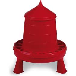 Poultry Feeder Plastic C/W Legs Red 4 Kg