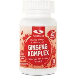 Healthwell Ginseng Kompleks, kapsler 60 stk