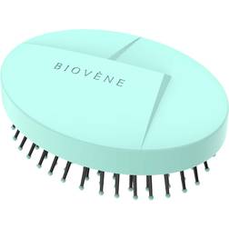 Biovène The conscious Compact Detangling Brush, Mint Green Biodegradable Wet Dry Brush