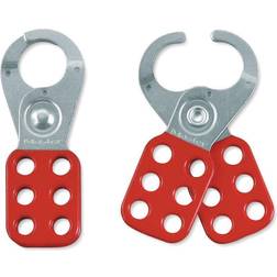 Master Lock Safety Lockout Hasps 1 in Jaw Dia. Red